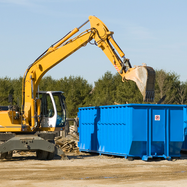 are there any restrictions on where a residential dumpster can be placed in Elk Point South Dakota